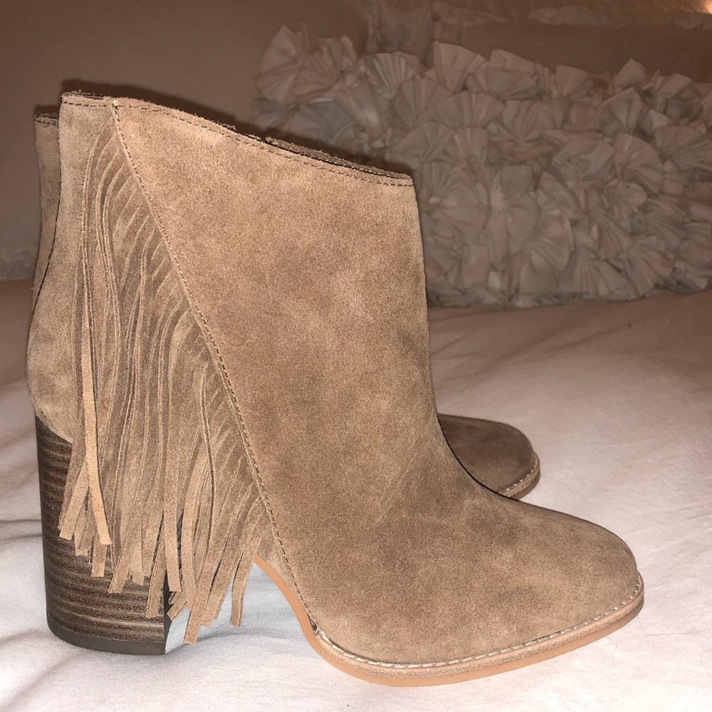 Brand New Fringe Booties